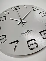Часы настенные Серые 30см MoonShadow Bicubic